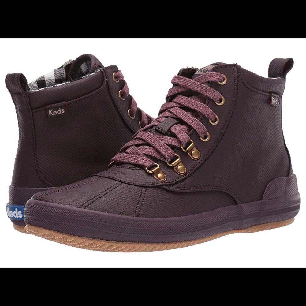Keds Scout ankle rain boot size 8 burgundy